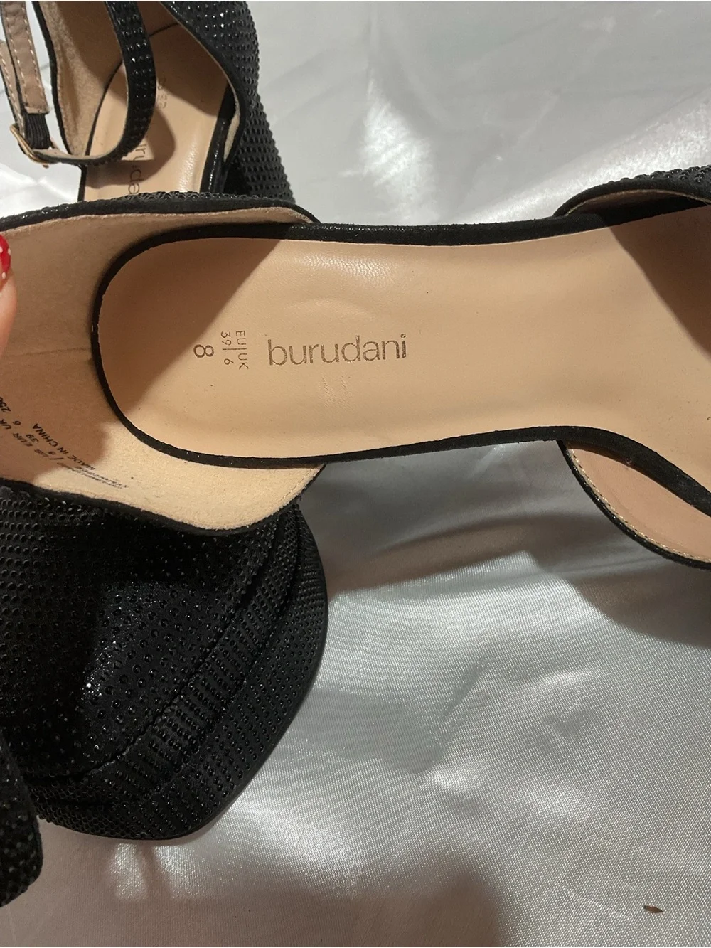 Black Ankle-Strap Platform Heels